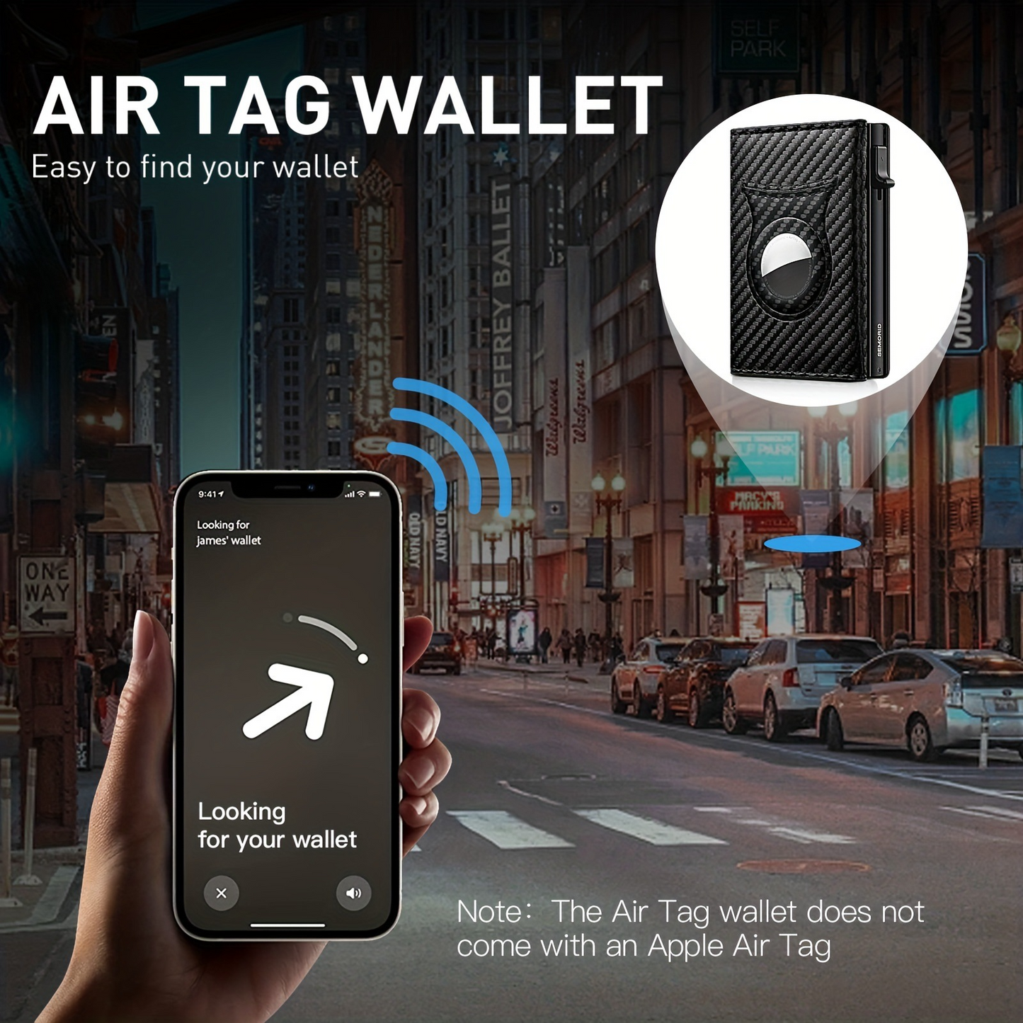 Premium AirTag Metal Wallet